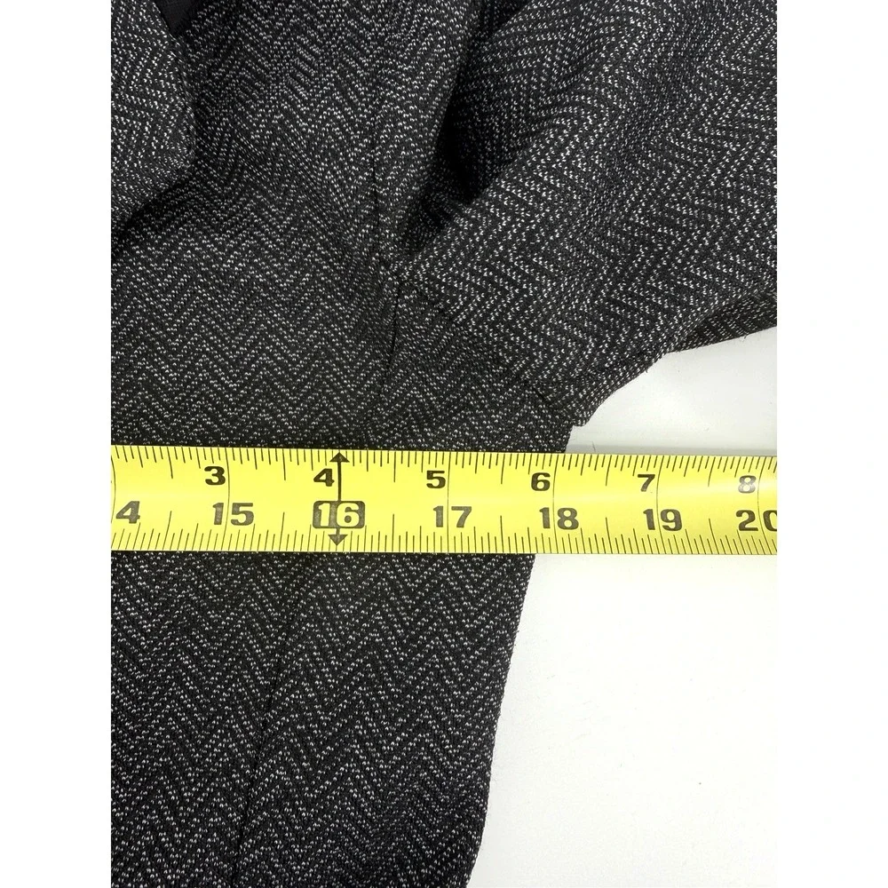 White House Black Market Gray Black Tweed Suit Blazer Jacket Career Women 10 EUC